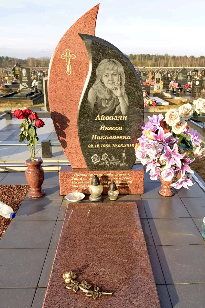 Форма одиночного памятника 8107