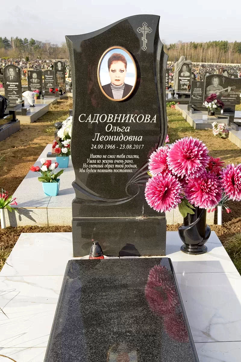 Форма одиночного памятника 8216